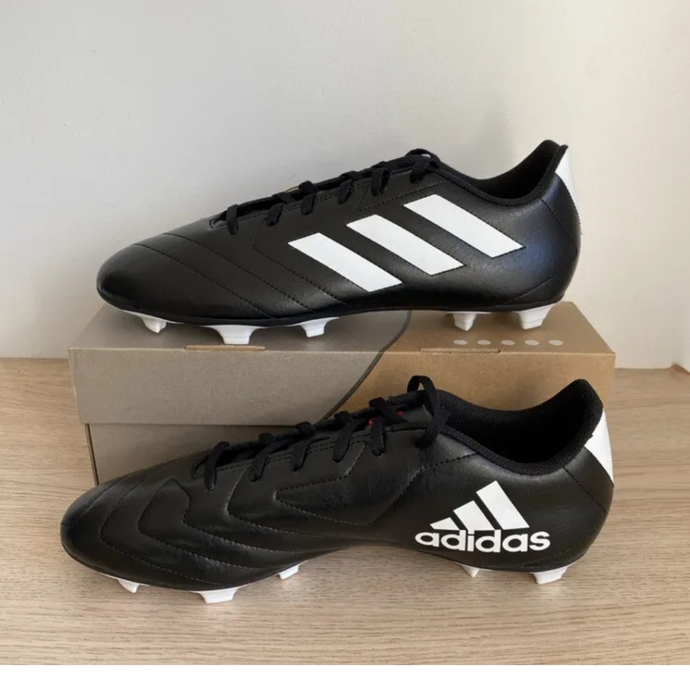 Adidas Goletto VII FG Low Mens Soccer Cleats Black White EE4485 NWT